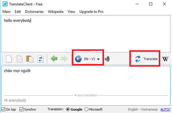 translate client