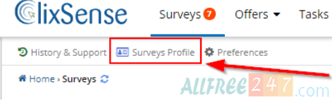 surveys profiles