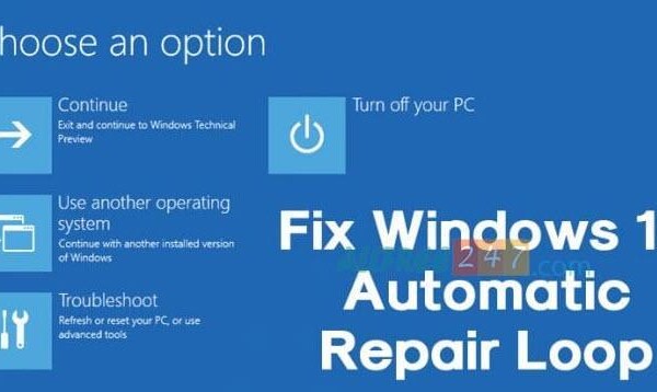 Hướng dẫn chi tiết sửa lỗi Preparing Automatic Repair window 10