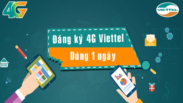 Cách đăng ký mạng 4G Viettel 1 ngày sử dụng tẹt ga 2021